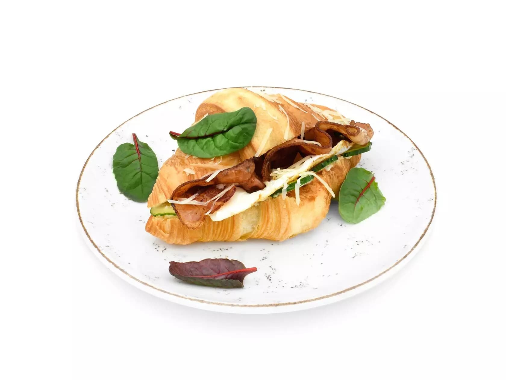 с беконом и яйцом