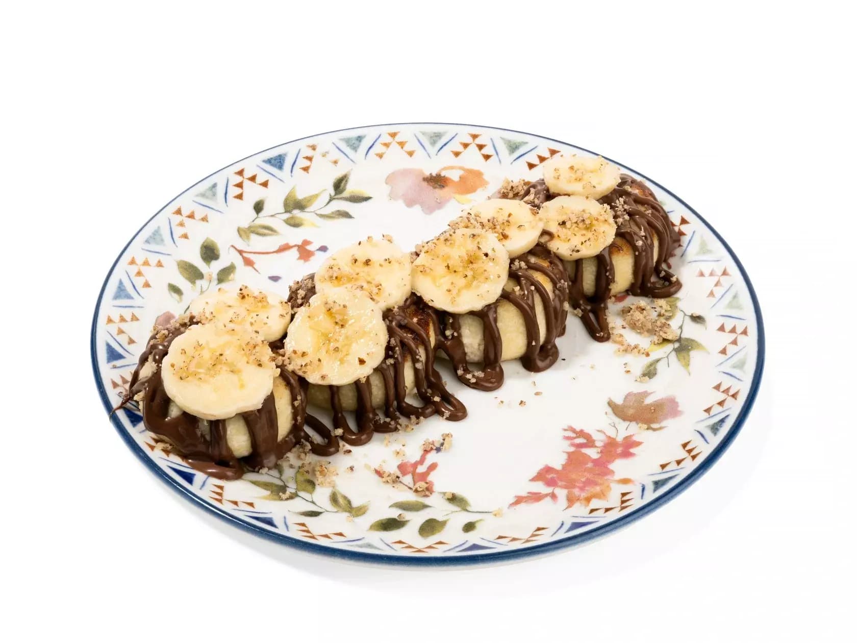 с бананом и нутеллой